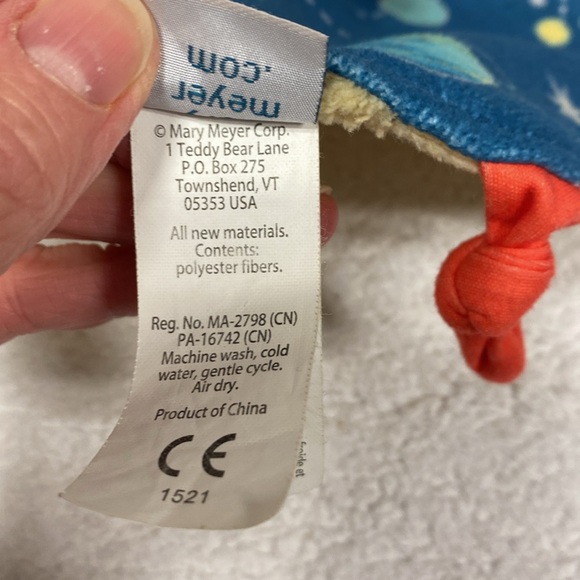 Mary Meyer planet cosmos sun space circle fleece lovey security blanket - Picture 6 of 7